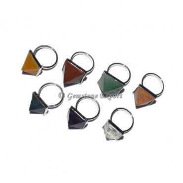 Seven Chakra Pyramid Ring