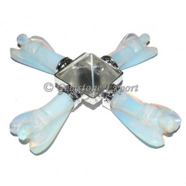 Opalite Angel generator with Crystal Pyramids