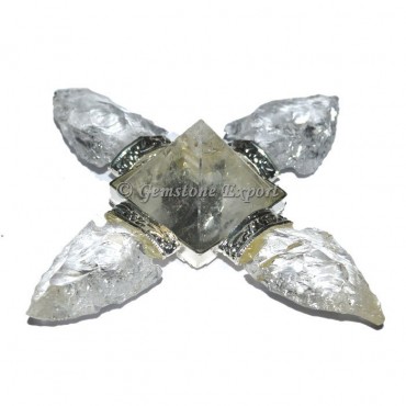 Crystal Quartz Arrowheads Pyramid Energy Generator