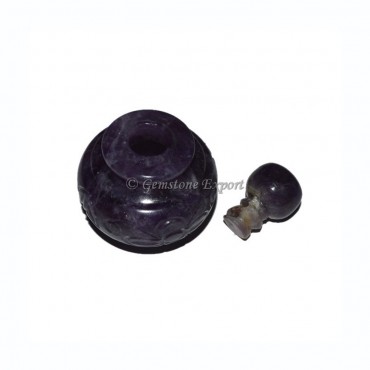 Amethyst Stone Fragrance Bottle