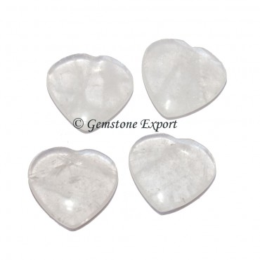 Crystal Quartz Small Hearts