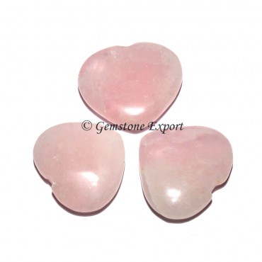 Rose Quartz Small Hearts