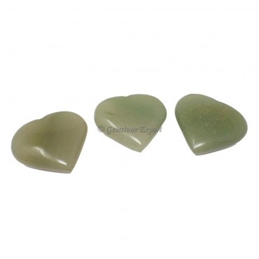 Green Aventurine Big Hearts