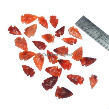 Red Carnelian Light Arrowheads