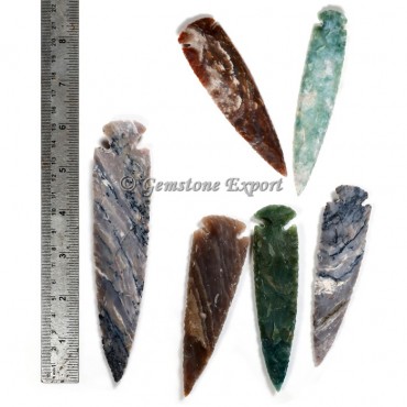 Agate  Arrowheads 6 Inch