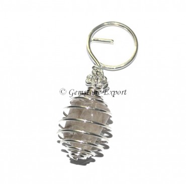 Smokey Cage Tumbled Keyring