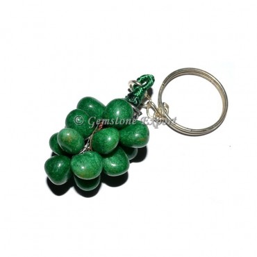 Green Jade Grapes Keychain