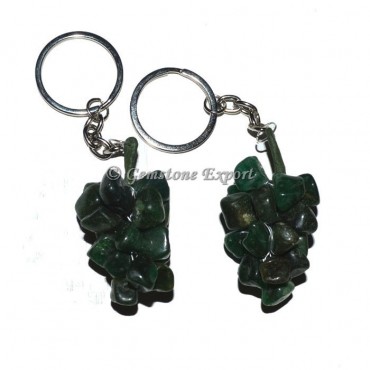 Green Mica Grapes Keychain