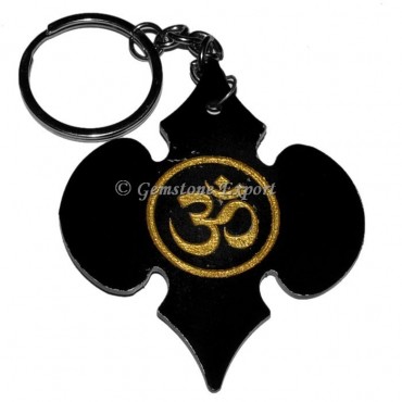 Om Engraved Keyring