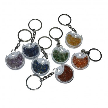 7 Chakra Orgonite Keyrings Set