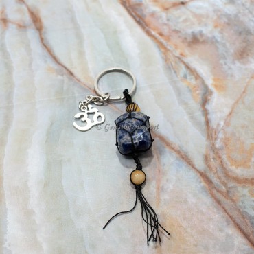 Sodalite  With Om Keychain