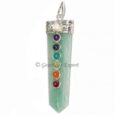 Green Aventurine Chakra Pendants