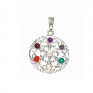 Flower Of Life Chakra Pendants