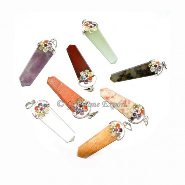 Mix Chakra Flat Pencil Pendants