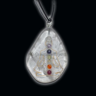 Engraved Budhdha Chakra Pendants