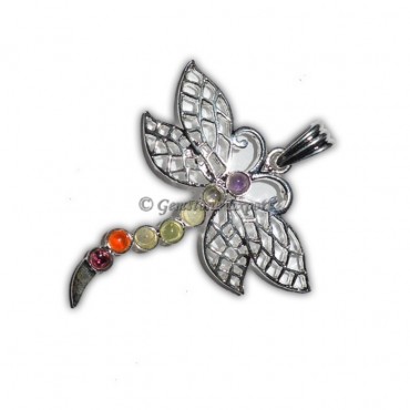 Chakra Butterfly Brass Pendants