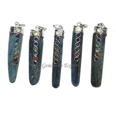 Kyanite Chakra Stick Pendants