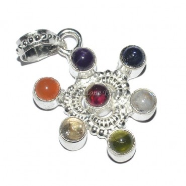 Flower 7 Chakra Pendant