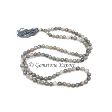 Grey Agate Jap Mala