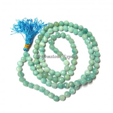 Amazonite Faceted Jap Mala