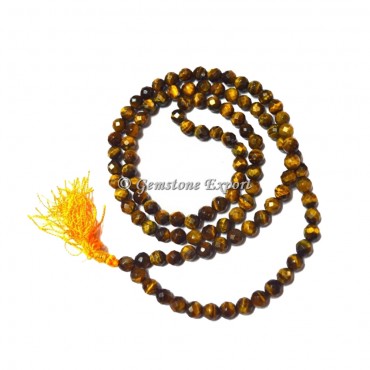 Tiger Eye Faceted Jap Mala