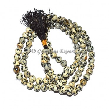 Dalmatian Jasper Japa Mala