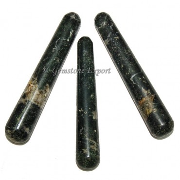 Moss Agate Smooth Massage Wands