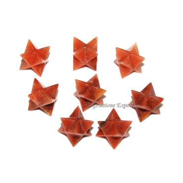 Peach Aventurine Merkaba Star