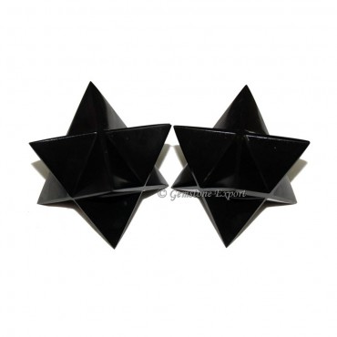 Black Agate Big Merkaba Star