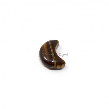 Small Tiger Eye Moon Shaped Stone