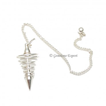 Silver Small Spiral Pendulums