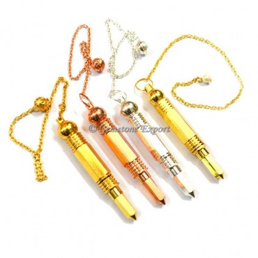 Brass 3 Pcs Healing Dowsing Pendulum