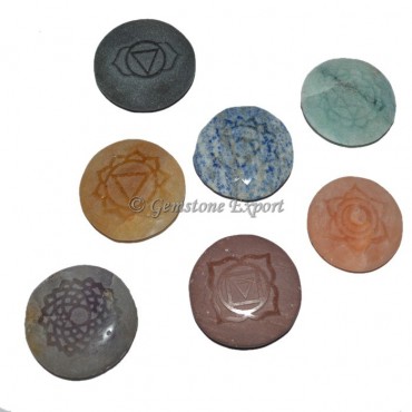 7 Chakra Stone Embossed Set