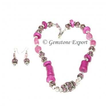 Synthetic Stones Fashion Necklace