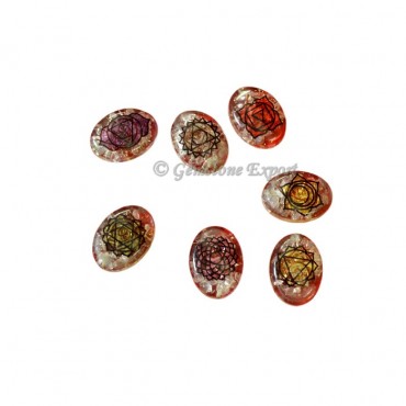 Printed Orgone Chakra Oval Set