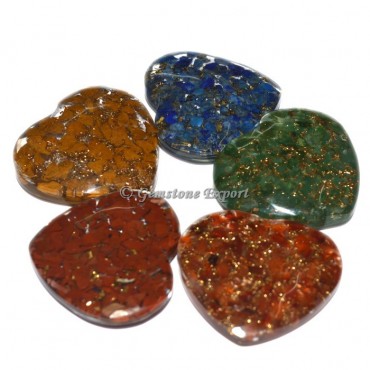 Orgonite 5pcs Heart Set