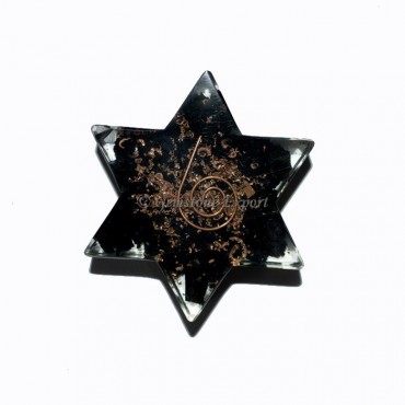 Orgone Black Tourmaline Pentagram