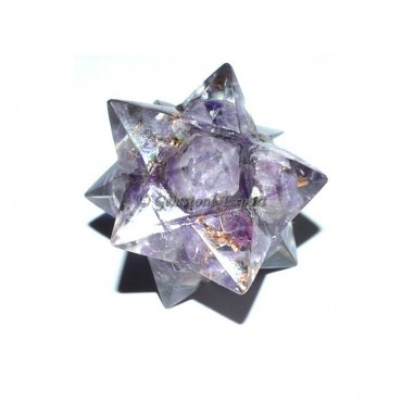 Amethyst 20 Point Orgone Merkaba Star