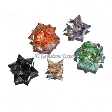 Assorted Crystal Orgone Merkaba Star