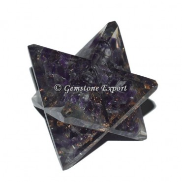 Amethyst Orgonite Merkaba Star