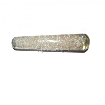 Crystal Quartz Orgone Massage Wand