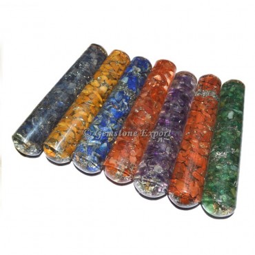 Seven Chakra Orgone Massage Wand Set