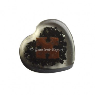 Black Tourmaline Healing Orgone Heart