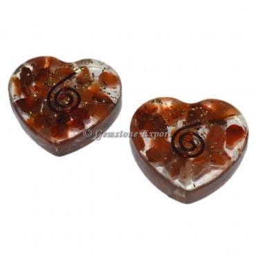 Carnelian Orgone Heart