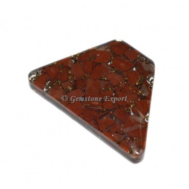 Red Jasper Triangle Cut  Orgonite Cabs