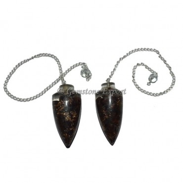 Black Tourmaline Bullet Orgonite Pendulum