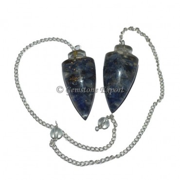 Sodalite Bullet Orgonite Pendulum