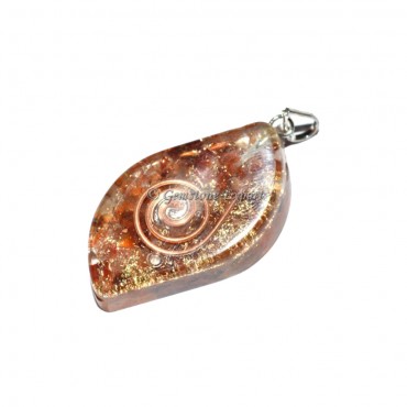 Orgone Garnet Eye Pendants