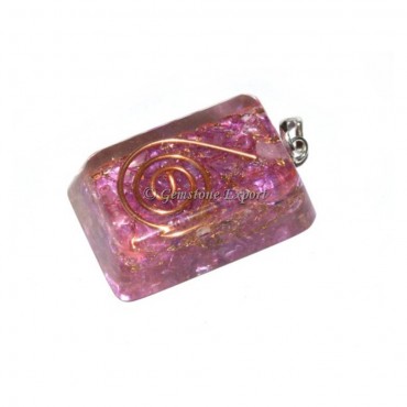 Orgone Amethsyt Rectangle Pendants