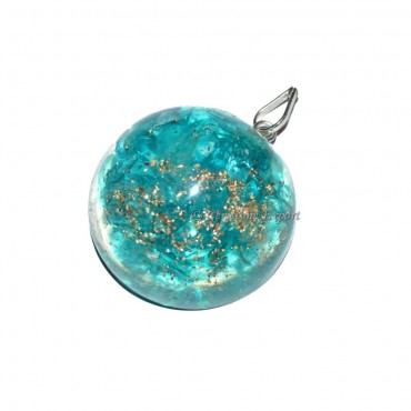 Orgone Round Supphire Pendants